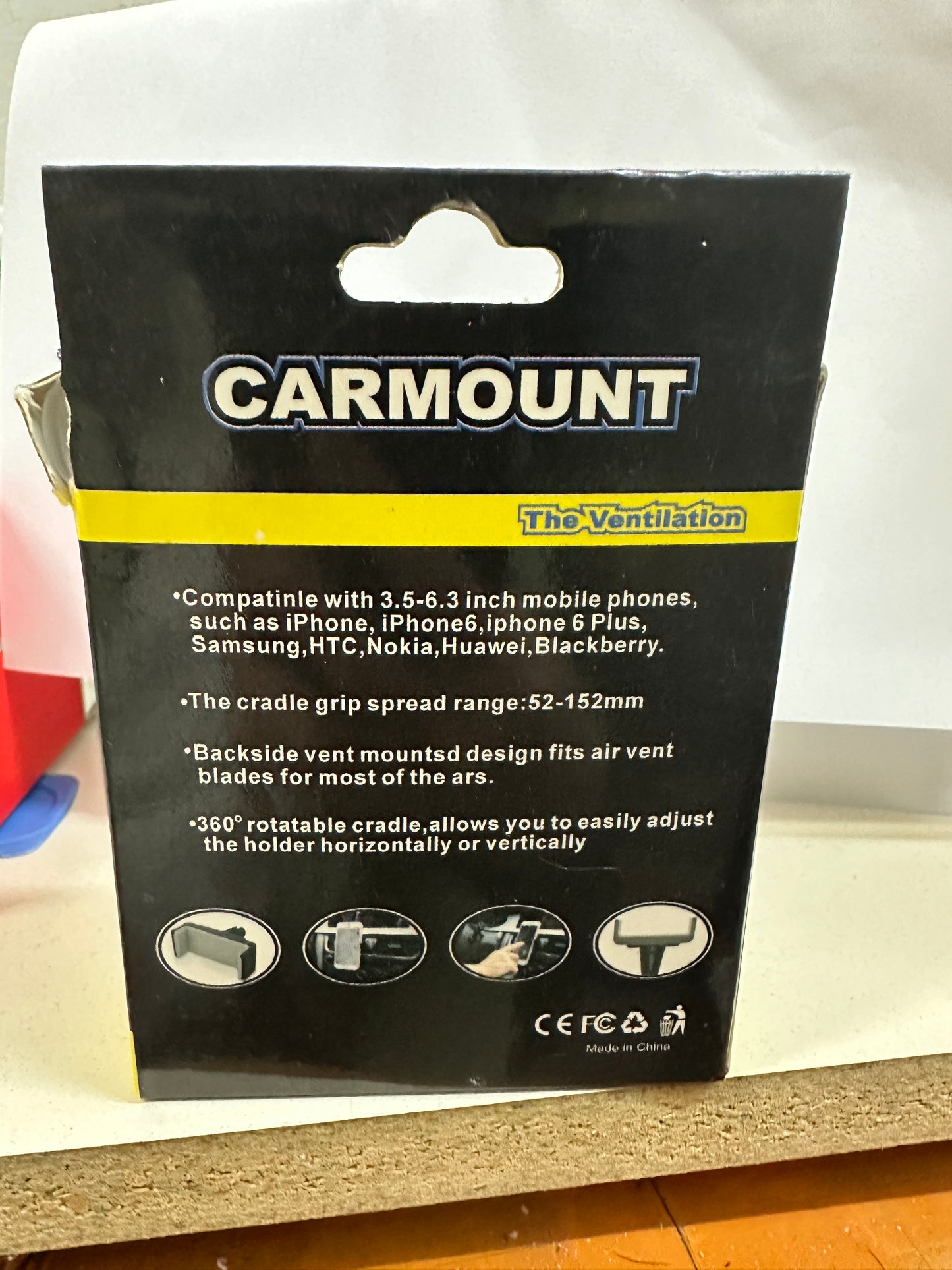 car holder /mount the ventilation