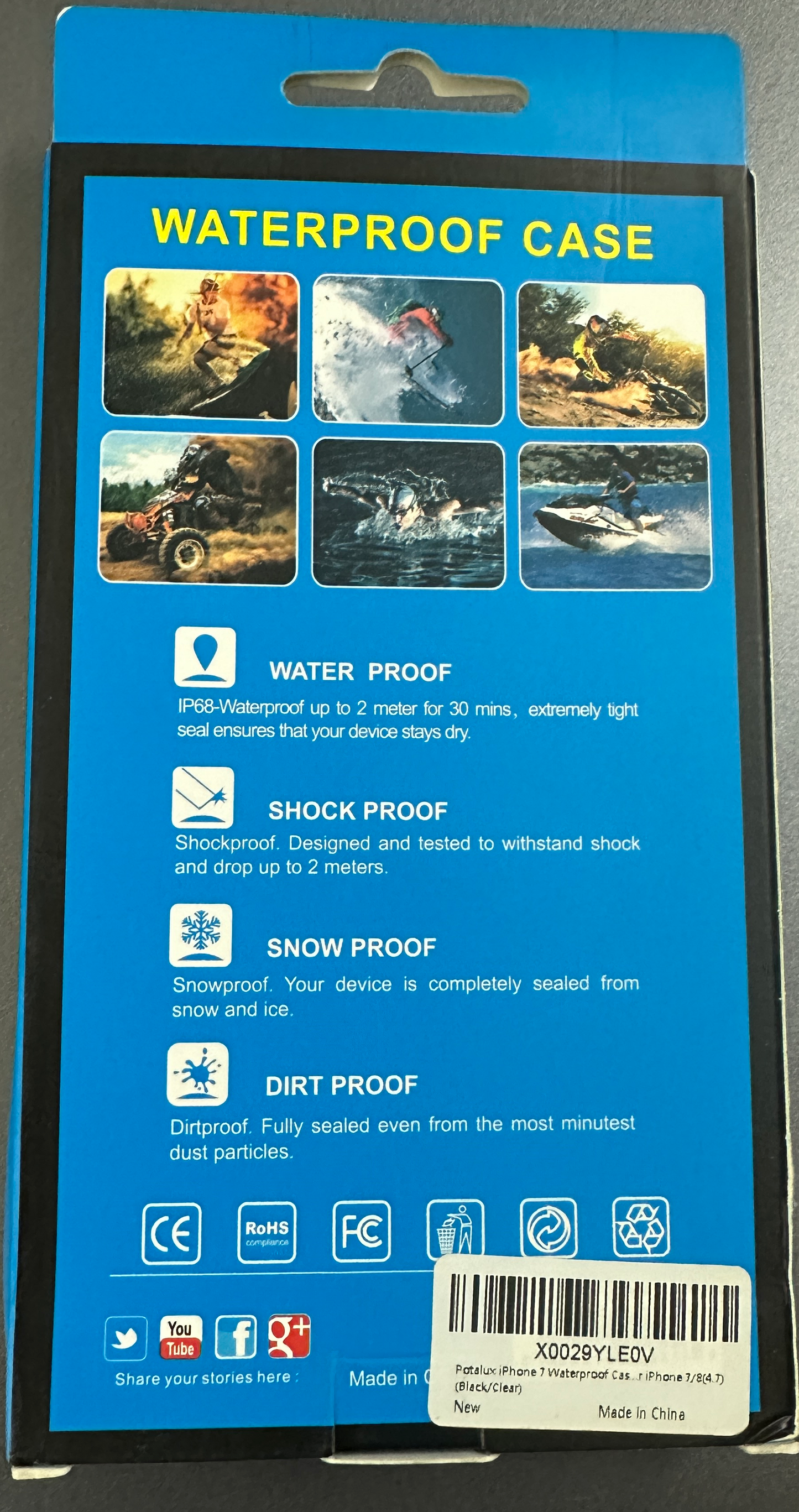 iPhone 7/8/SE waterproof cae (IP68)