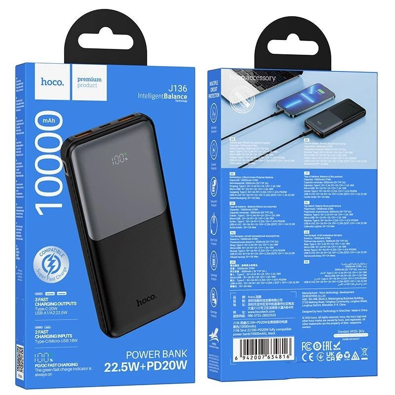 Hoco Power Bank 10000mAh (J136)