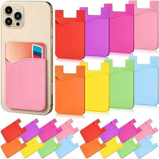 Silicone cards bag with sticker ( 1pc)
