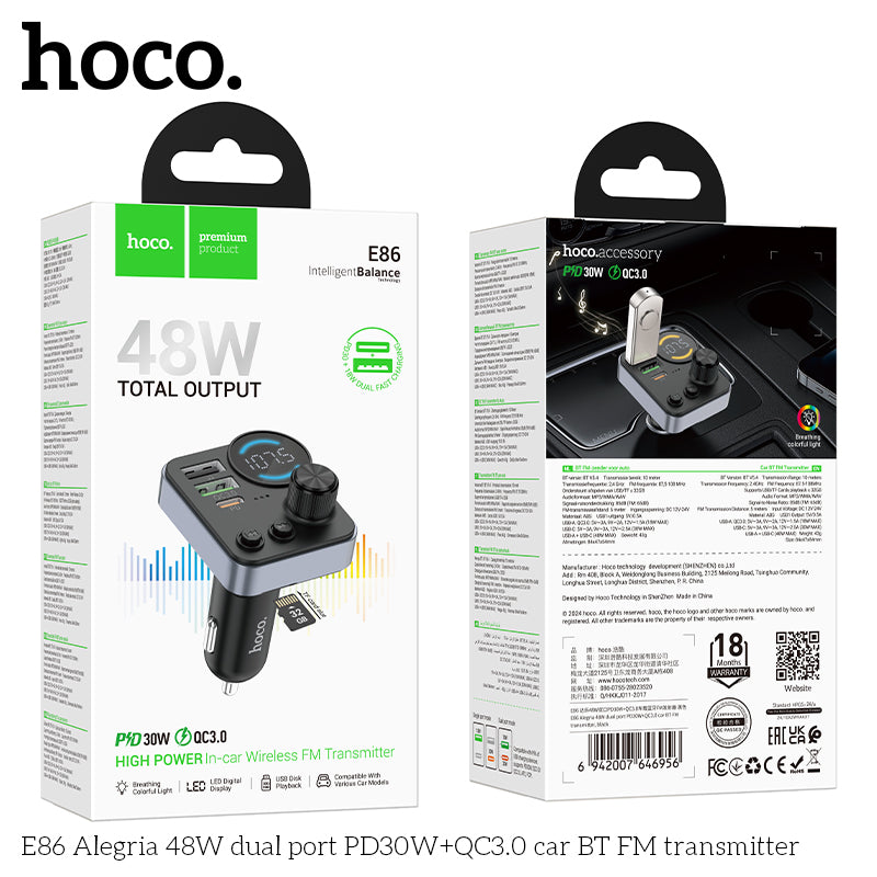 Hoco E86 FM Transmitter