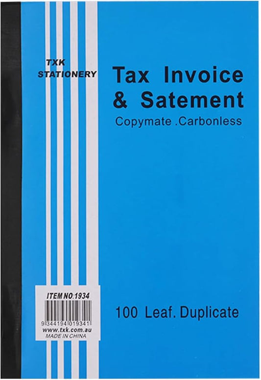 Tax Invoice & Statement Book